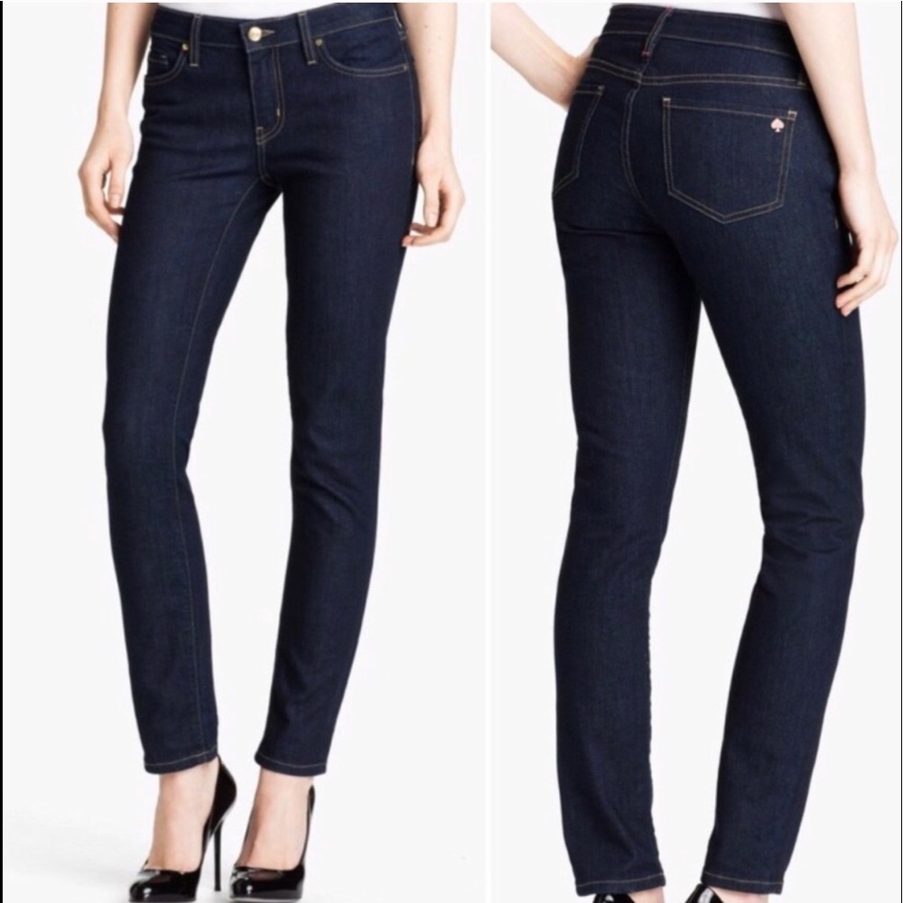 Kate Spade Broome Street Slim Straight Dark Indigo Women’s Jeans, Size 30